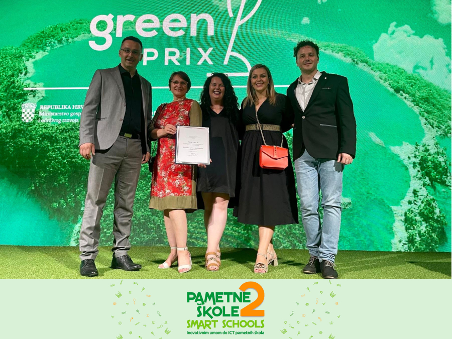 Projekt PAMETNE ŠKOLE 2 dobitnik je priznanja ovogodišnjeg Green prix-a u kategoriji lokalna i regionalna samouprava kao pokretači zelenih promjena