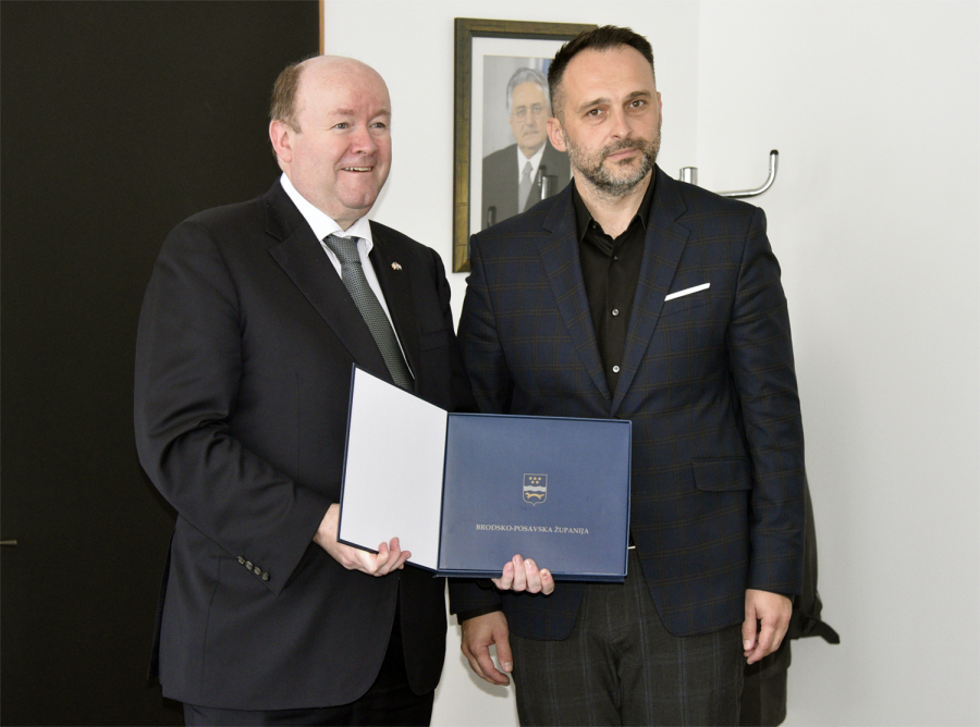Veleposlanik Republike Irske u posjetu Brodsko-posavskoj županiji